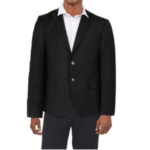 A|X Armani Exchange Wool Two-Button Blazer, Black, NWT, Size 38S